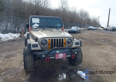 2004 Jeep Wrangler Sport из США, поврежденный, VIN 1J4FA49S74P742132